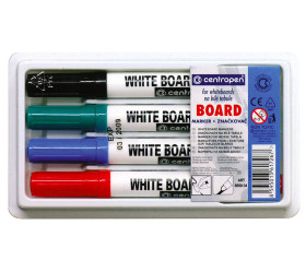 Valkotaulukynä Centropen 8559 värilajitelma 4 väriä