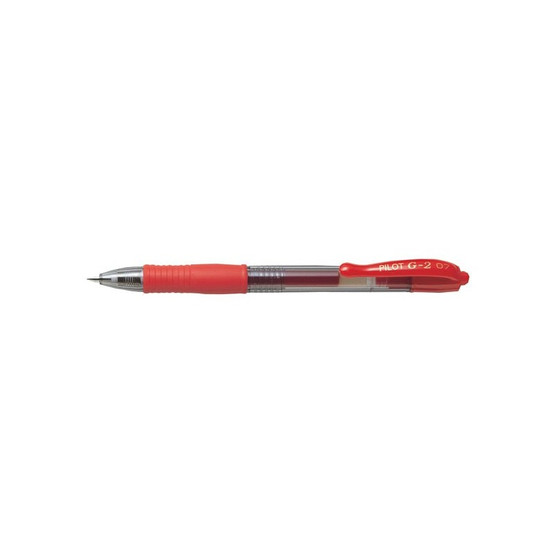 Geelikynä Pilot G-2 fine 0.7 punainen  12 kpl/pkt