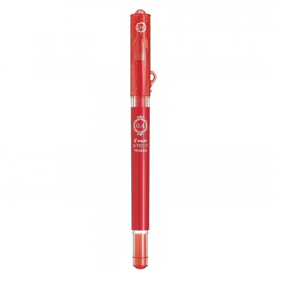 Geelikynä Pilot G-Tec-C Maica 0,4 punainen  12 kpl/pkt