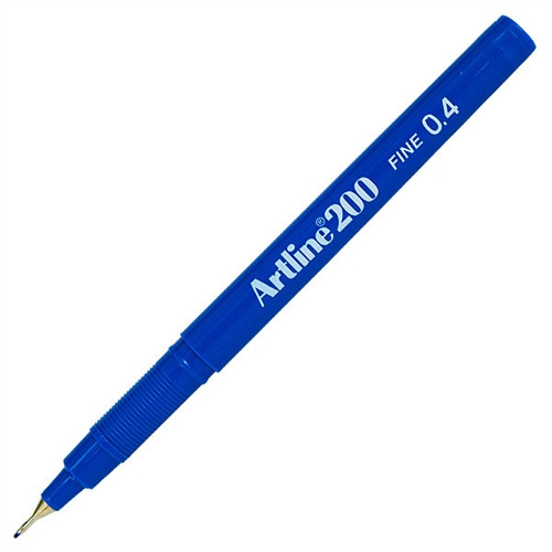 Kuitukynä Artline 200 0.4mm sininen  24 kpl/pkt