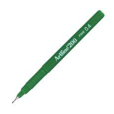 Kuitukynä Artline 200 0.4mm vihreä  24 kpl/pkt