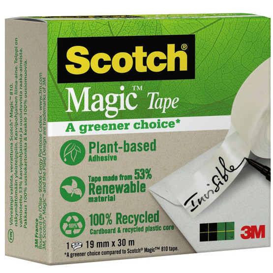 Asiakirjateippi Scotch Magic 900 Eko 19mmx30m  12 rll/pkt