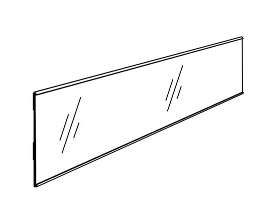 Hyllynreunuslista 26 x 895mm kirkas / 50 kpl