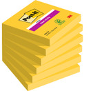 Viestilappu Post-it Super Sticky 76x76mm keltainen 6 lehtiötä / pkt 