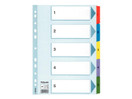 Numerohakemisto Mylar A4 1-5 värillinen  20 srj/pkt