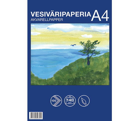 Vesiväripaperi A4/100 140G