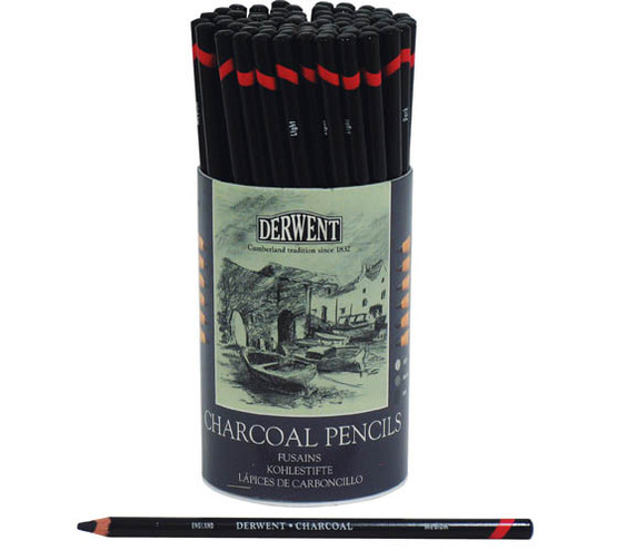 Hiilikynä Derwent Charcoal Pencil / 72 kpl