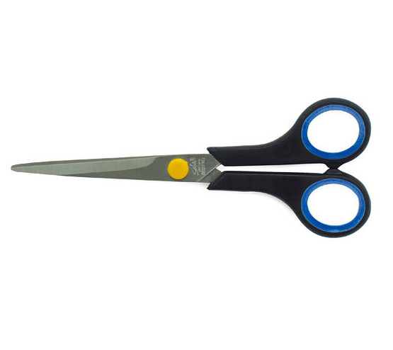 Sakset Scriva 56117 kumitetut sormiot 17 cm