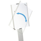 Durable jalallinen infoteline A3, metallia