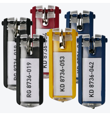 Durable avaimenperä värilajitelma / 6