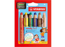 Värikynäsarja Stabilo Woody 8806   6 väriä + teroitin