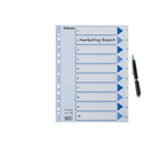 Numerohakemisto A4 muovi 10-osainen 1-10    10 srj/pkt