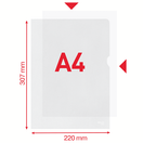 Muovitasku 54852 Standard A4 appelsiinipinta  100 kpl
