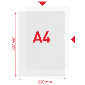 Muovitasku 54852 Standard A4 appelsiinipinta  100 kpl
