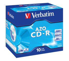 CD-R levy Verbatim 700MB 52x, jewelcase kotelo / 10 kpl