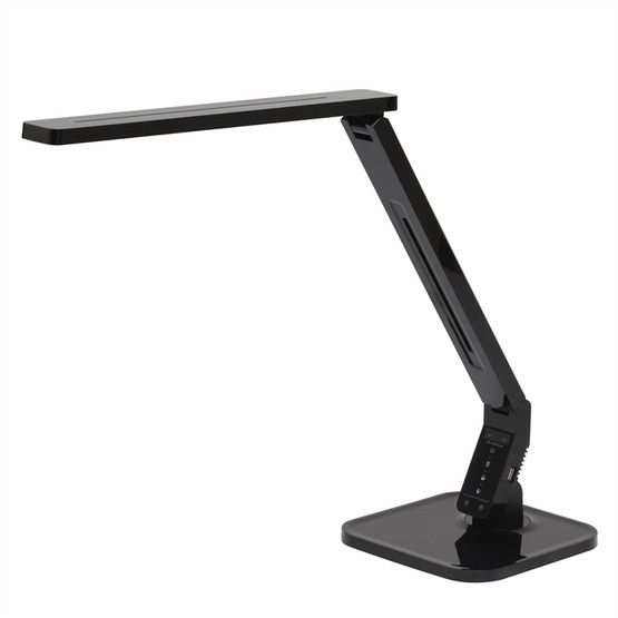 Työpistevalaisin Inlite Touch LED musta, kosketusnäyttö 