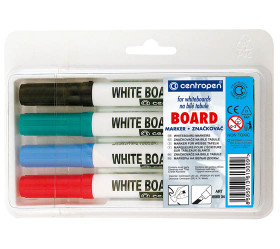Valkotaulukynä Centropen 8569 värilajitelma 4 väriä