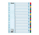 Numerohakemisto Mylar A4 1-20 värillinen  10 srj/pkt