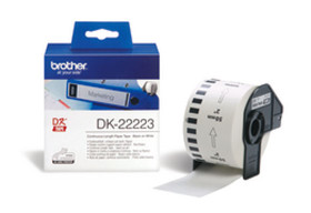 Brother DK-22223 tarra 50mm musta/valkoinen