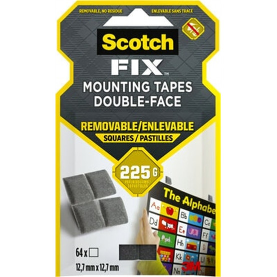 Kiinnityspalat Scotch-Fix 12.7x12.7 / 64