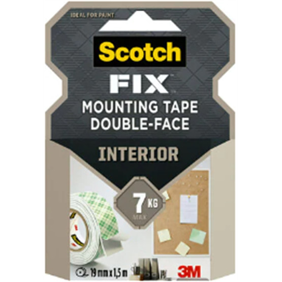 Kiinnitysteippi Scotch-Fix Interior 7 kg 19mmx1,5m