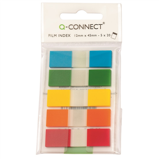 Teippimerkki Connect 12x45mm värilajitelma 5x20 merkkiä