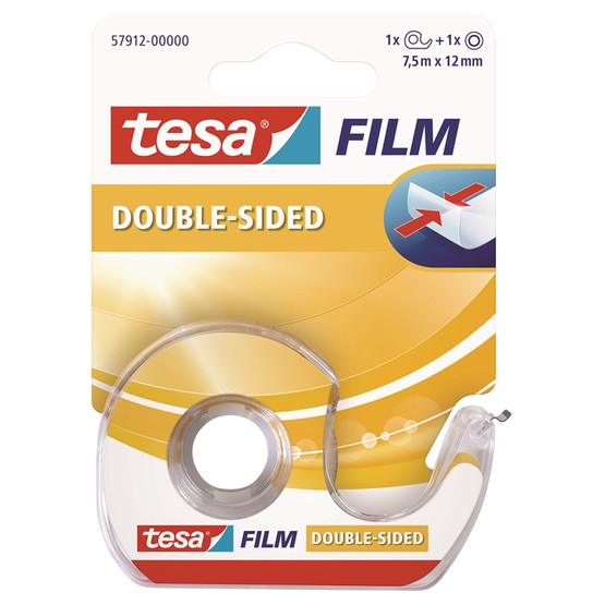 Teippi Tesa 2-puolinen 12mmx7,5m katkojassa 
