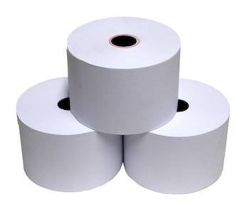 Kassakuittirulla 57x65x12 mm puuvapaa 5 kpl / pkt - laskukonepaperi