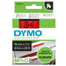 Tarrakasetti Dymo D1 19mm punainen/musta 