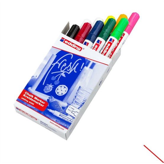 Liitutussi Edding 4095 Chalk Marker 2-3 mm värilajitelma 10 väriä
