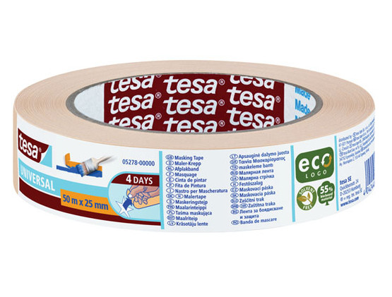 Maalarinteippi Tesa ecologo 25mm x 50m  12 rll/pkt    