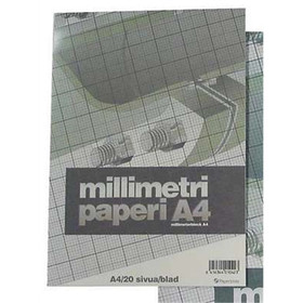 Millimetripaperilehtiö A4/20