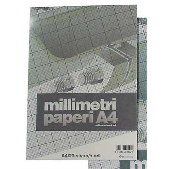 Millimetripaperilehtiö A4/20