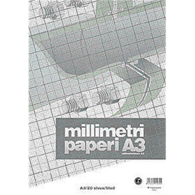 Millimetripaperilehtiö A3/20