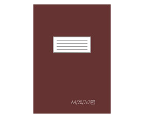 Kouluvihko A4/20 ruudutettu ruskea  20 kpl/pkt