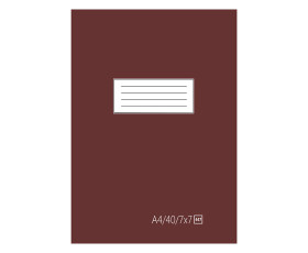 Kouluvihko A4/40 ruudutettu ruskea 20 kpl/pkt