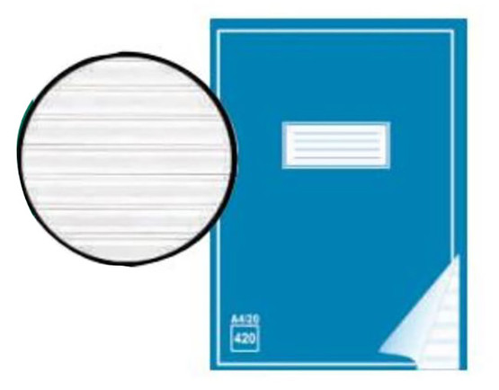 Kirjoitusvihko 420 A4/20 viivoitettu  20 kpl/pkt