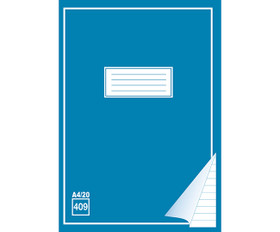 Kirjoitusvihko 409 A4/20 blanko + viivat  20 kpl/pkt