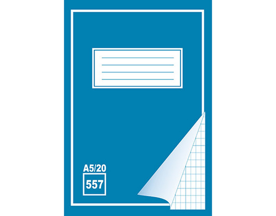 Kouluvihko 557 A5/20 5 x 7 mm ruudut 20 kpl/pkt