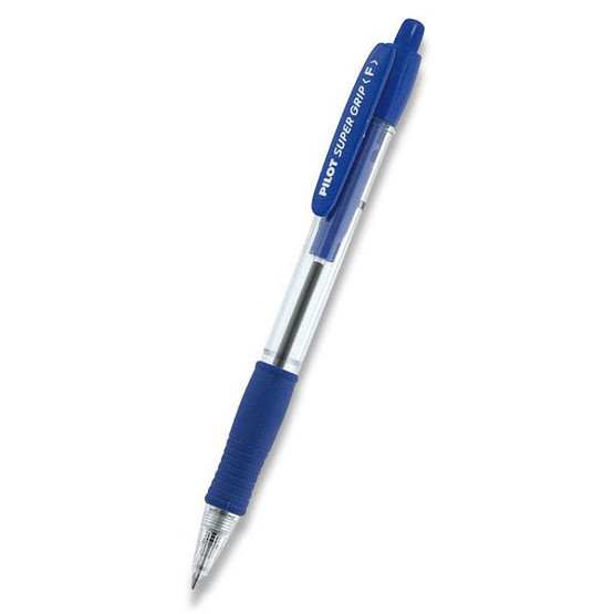 Kuulakärkikynä Pilot Super Grip fine sininen  12 kpl/pkt