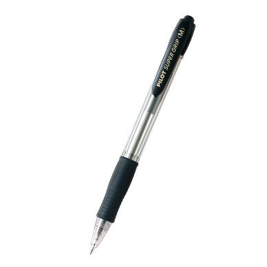 Kuulakärkikynä Pilot Super Grip medium musta  12 kpl/pkt