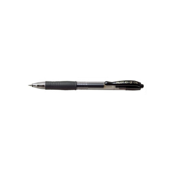 Geelikynä Pilot G-2 extra fine 0.5 musta  12 kpl/pkt