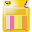 Merkkaaja Post-it neonvärilajitelma 15x50mm