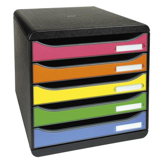 Exacompta big box harlequin vetolaatikosto 5-osainen