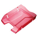 Lomakelaatikko PET A4 läpinäkyvä punainen  6 kpl/ltk