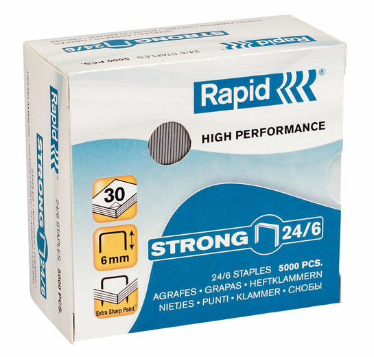 Nitomanasta Rapid Strong 24/6 galvanoitu 5000 kpl
