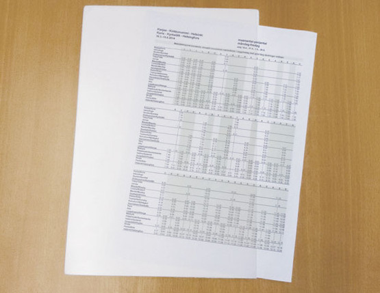 Kirjoitusalusta 320x215mm A4-taskulla valkoinen 