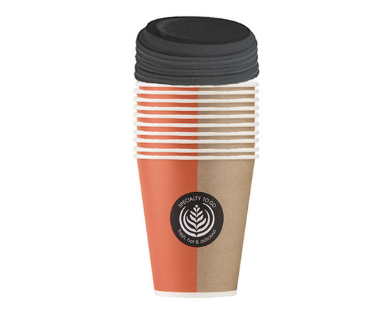 Kahvikuppi Huhtamäki 300 ml + kansi  10 kpl/pkt