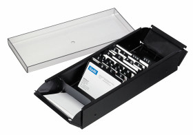 Metallinen käyntikorttilaatikko 20-osainen