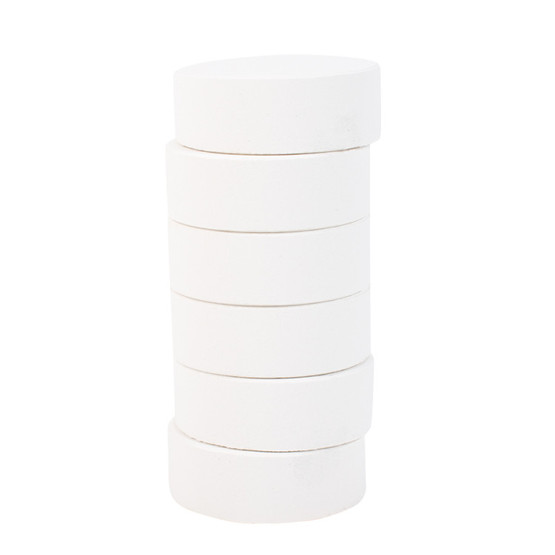 Peitevärinappi Jumbo 57mm valkoinen 6 kpl
